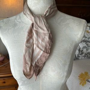 Authentic Fendi silk scarf.